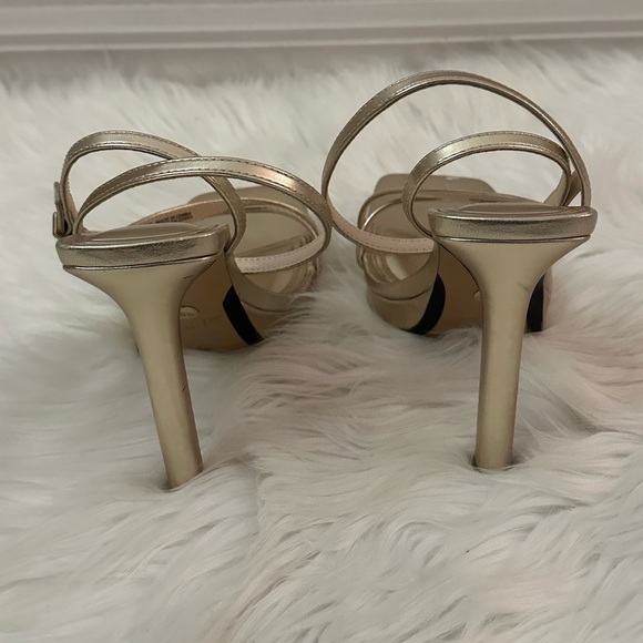 💯SOLD💯 Zara Women’s Gold Strappy Heels - Size 6.5 US (EU 37) - Picture 5 of 7